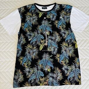 Zara Man T-shirt XL Slim Fit TROPICAL PRINT!